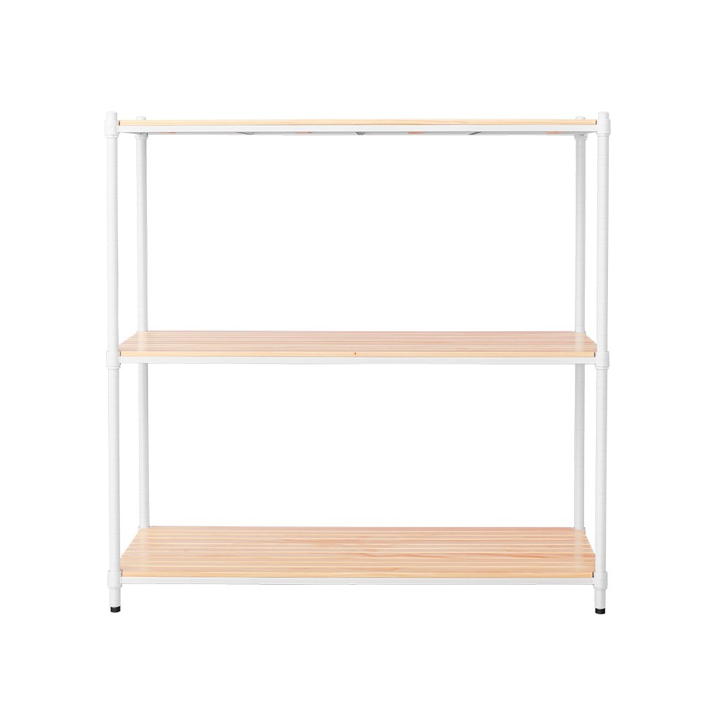 【dayneeds】松木 120x45x120公分三層烤漆收納架 多款可選_全松木-細節圖7
