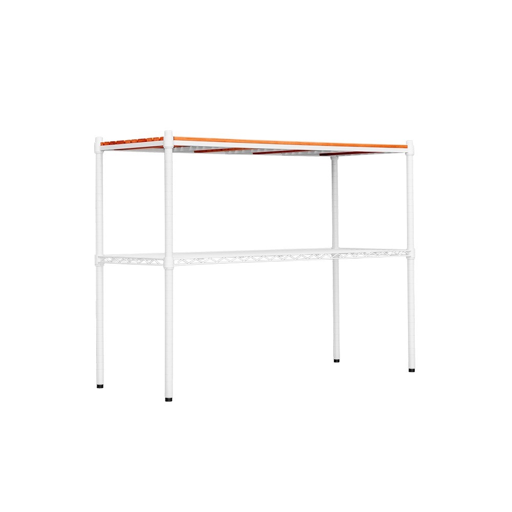 【dayneeds】松木 120x45x90公分二層烤漆收納架 多款可選-細節圖8