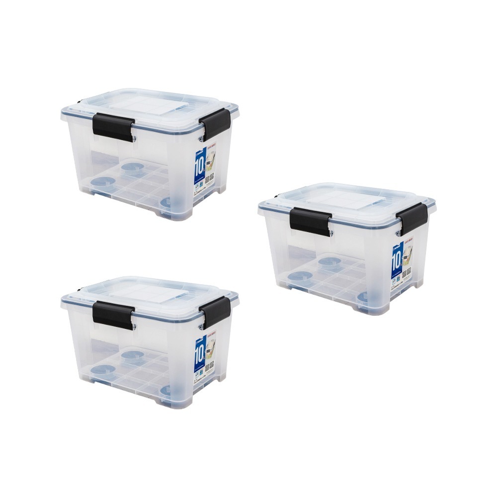 【dayneeds】防潮整理箱10L 三入組-細節圖2