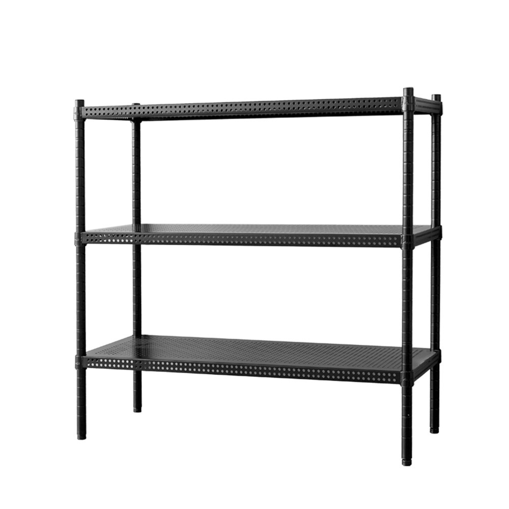 【dayneeds】沖孔 90x35x75公分 三層烤漆架 兩色可選-細節圖4