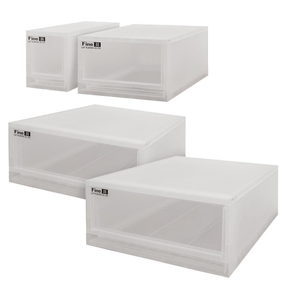 【dayneeds】日系小清新 可自由堆疊收納抽屜櫃系列 E (S+M+2L) 四入-細節圖2