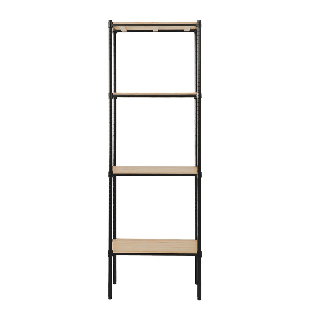 【dayneeds】松木 60x30x180公分 四層烤漆收納架 多款可選_全松木-細節圖3
