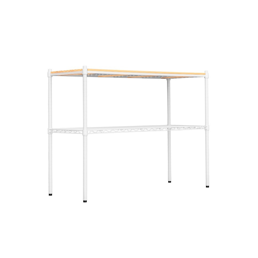 【dayneeds】松木 120x45x75公分二層烤漆收納架 多款可選-細節圖7