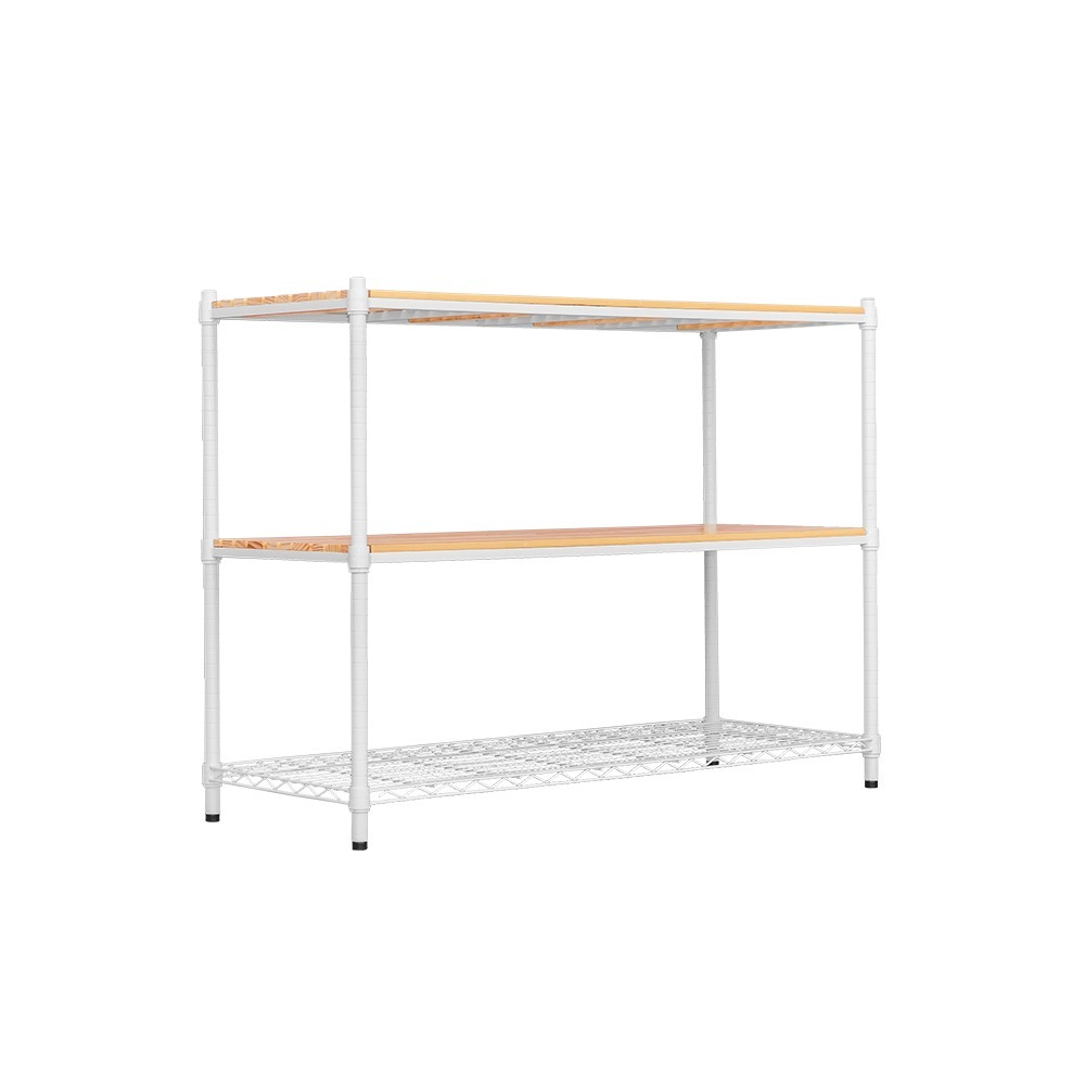 【dayneeds】松木 120x45x75公分三層烤漆收納架 多款可選-細節圖5