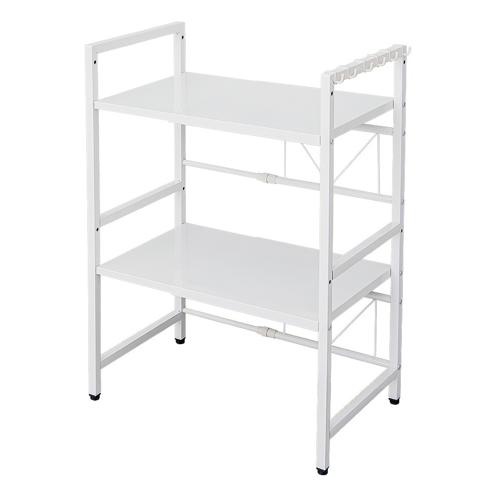 【dayneeds】多用途左右伸縮廚房收納架[雙層] 兩色可選-細節圖2