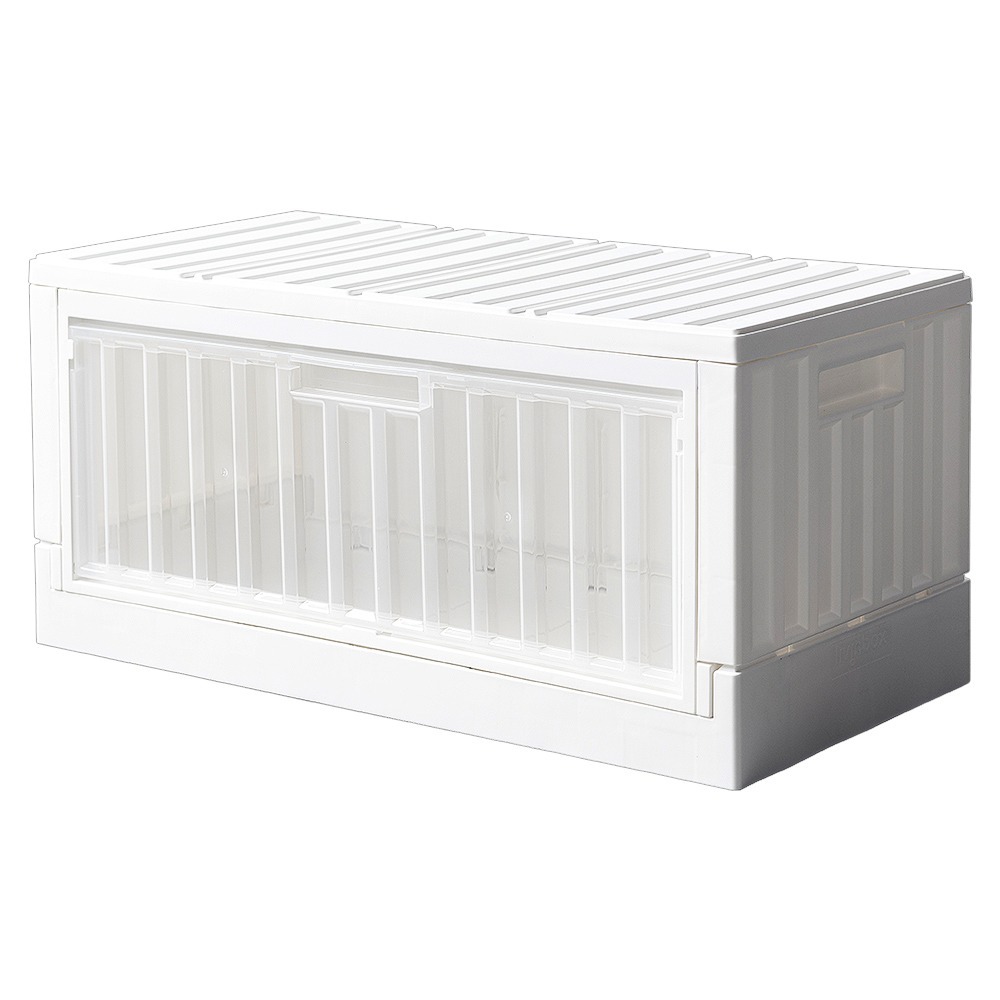 【dayneeds】黑白格貨櫃收納箱 45L側開款 三款可選-細節圖2