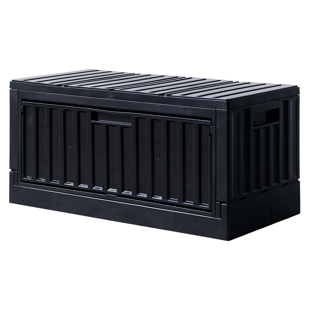 【dayneeds】黑白格貨櫃收納箱 45L側開款 三款可選-細節圖3