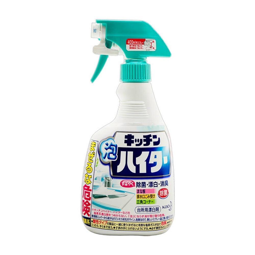 【dayneeds】花王 廚房泡沫漂白噴霧清潔劑 Haiter 400ml-細節圖2