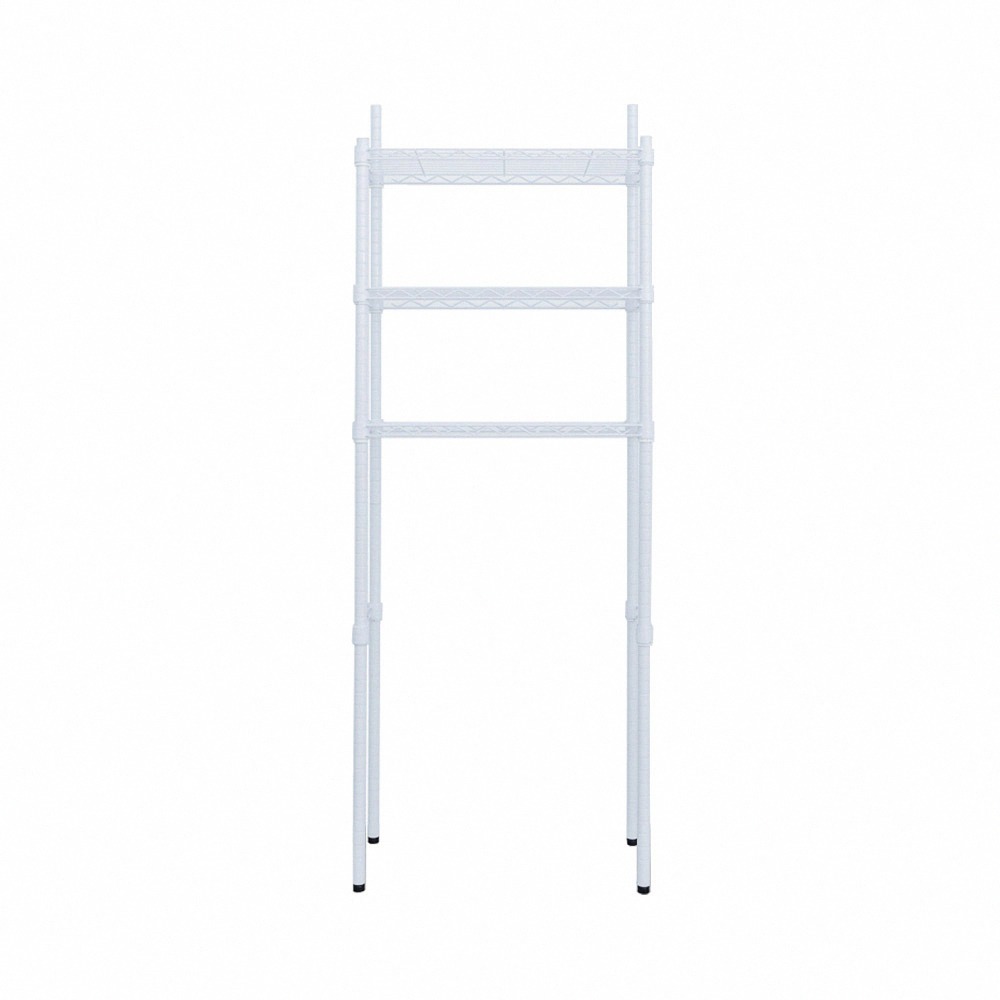 【dayneeds】輕型 60x30x165公分 馬桶置物架 (含衛生紙架+S掛勾+PP板) 兩色可選-規格圖3