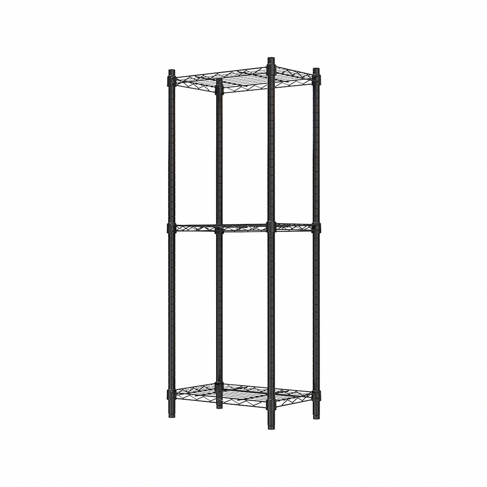 【dayneeds】輕型 45x30x120公分 三層波浪架 兩色可選-細節圖2