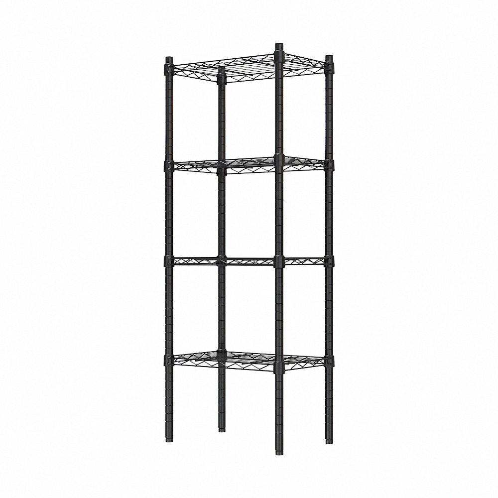 【dayneeds】輕型 45x30x120公分 四層波浪架 兩色可選-細節圖2