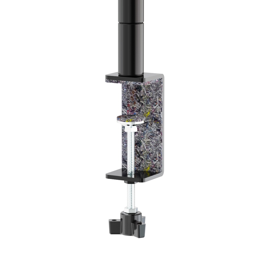 【dayneeds】桌上立面[夾具+鐵管]_2入/組 兩色可選 適用桌板厚度18mm-65mm-細節圖2