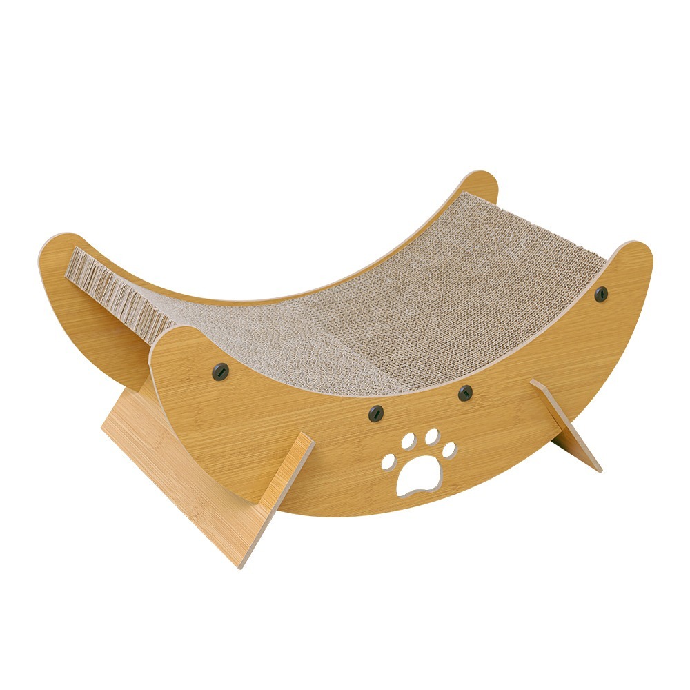 【毛孩的秘密生活】貓傢俱-月牙彎彎貓抓床-細節圖2