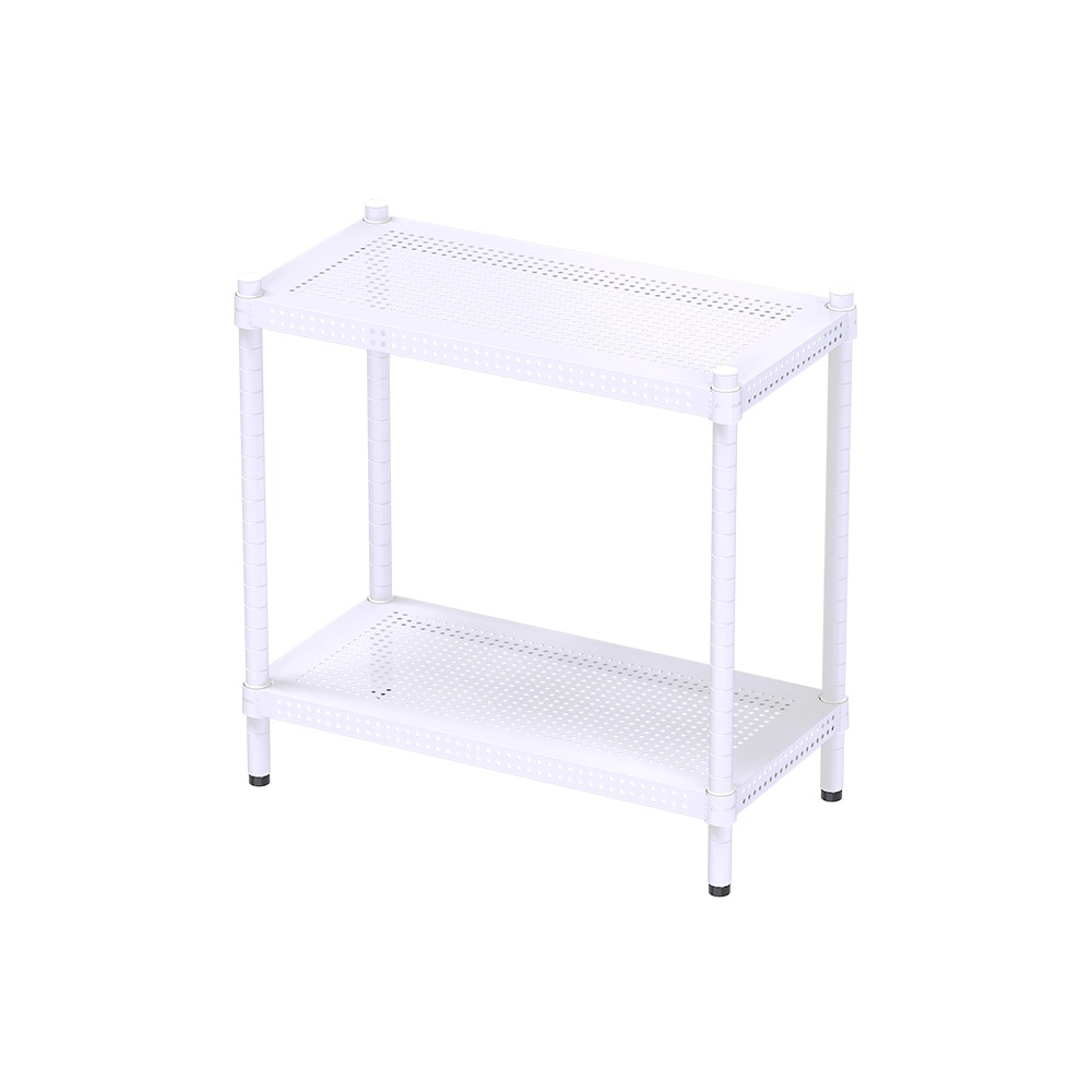 【dayneeds】沖孔 60x30x60公分 二層烤漆架 兩色可選-細節圖2