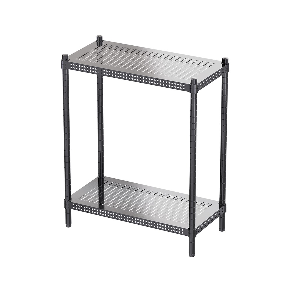 【dayneeds】沖孔 60x30x75公分 二層烤漆架 兩色可選-細節圖2