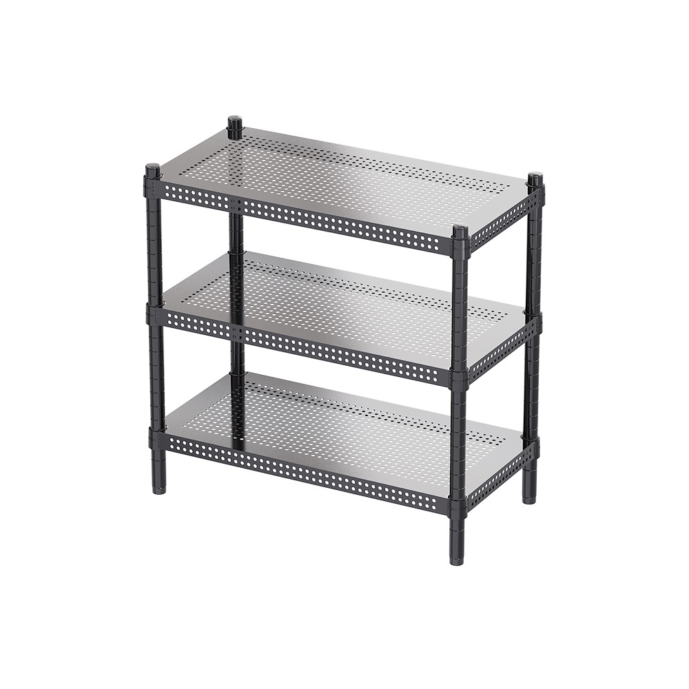 【dayneeds】沖孔 60x30x60公分 三層烤漆架 兩色可選-細節圖2