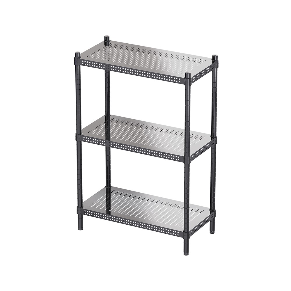 【dayneeds】沖孔 60x30x90公分 三層烤漆架 兩色可選-細節圖2