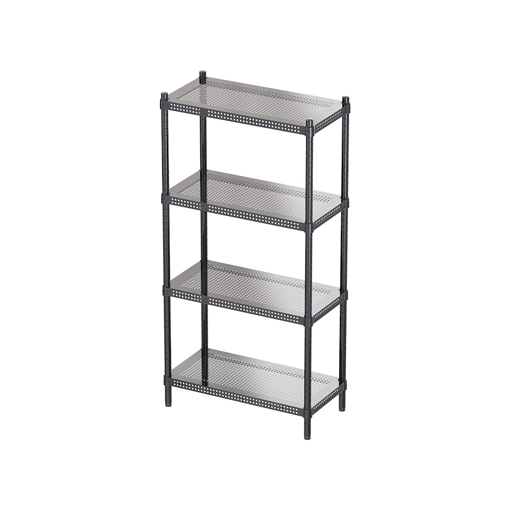 【dayneeds】沖孔 60x30x120公分 四層烤漆架 兩色可選-細節圖2