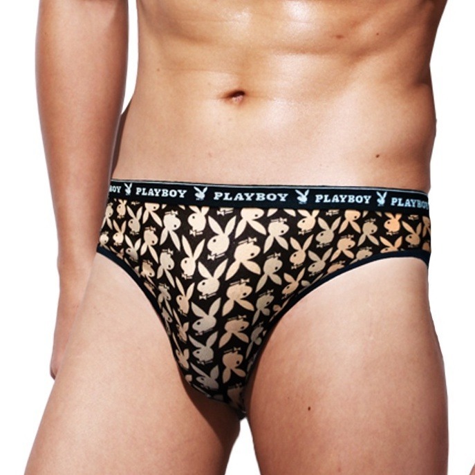 【PLAYBOY】經典普普風兔頭印花速乾透氣三角褲(超值4件組)-細節圖2