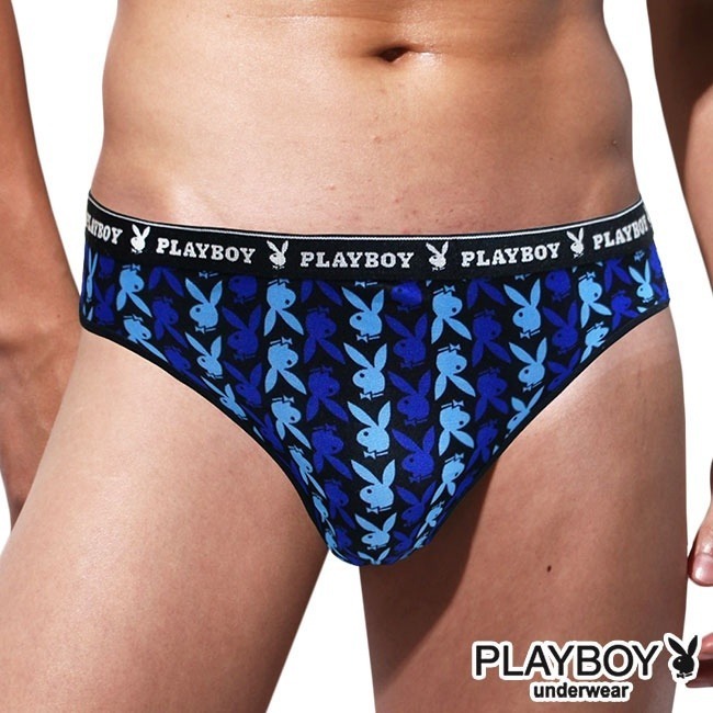 【PLAYBOY】經典普普風兔頭印花速乾透氣三角褲(超值4件組)-細節圖3