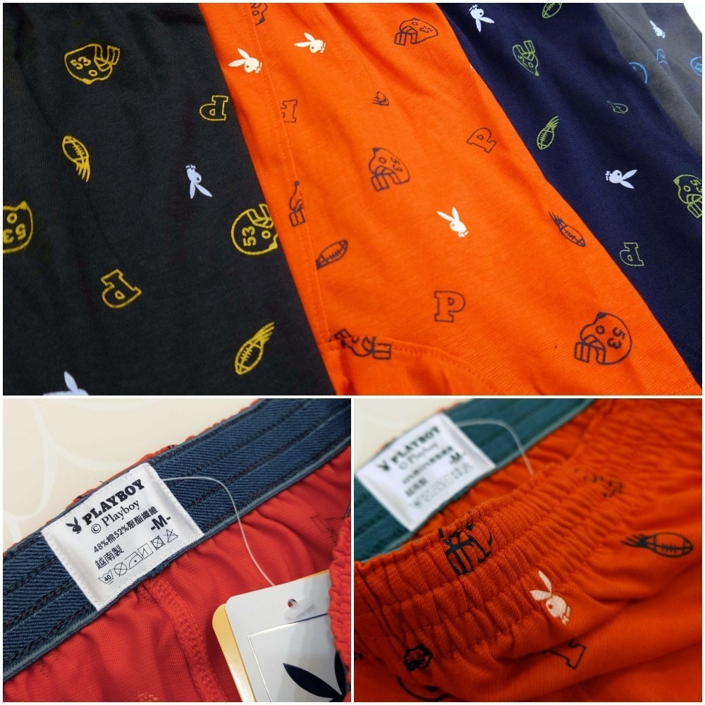 【PLAYBOY】美足小兔印花透氣針織四角褲(超值4件組)-細節圖3