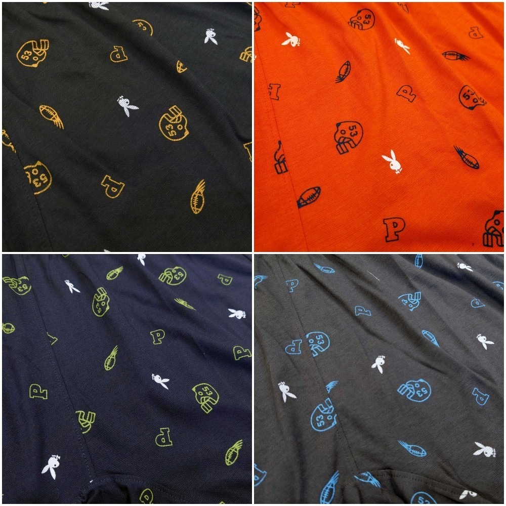 【PLAYBOY】美足小兔印花透氣針織四角褲(超值4件組)-細節圖4