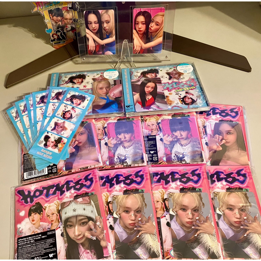 aespa 1st Japan Single Hot Mess Poster&Hot Mess Ver.日專 B賞貼紙 - K - iOPEN ...