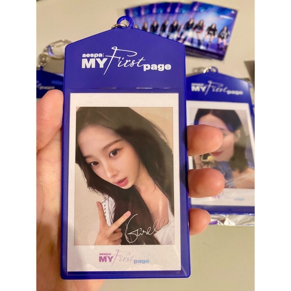 aespa  MY First page 電影 日本場特典 鑰匙圈拍立得 紀念票卡 預售票卡-規格圖4