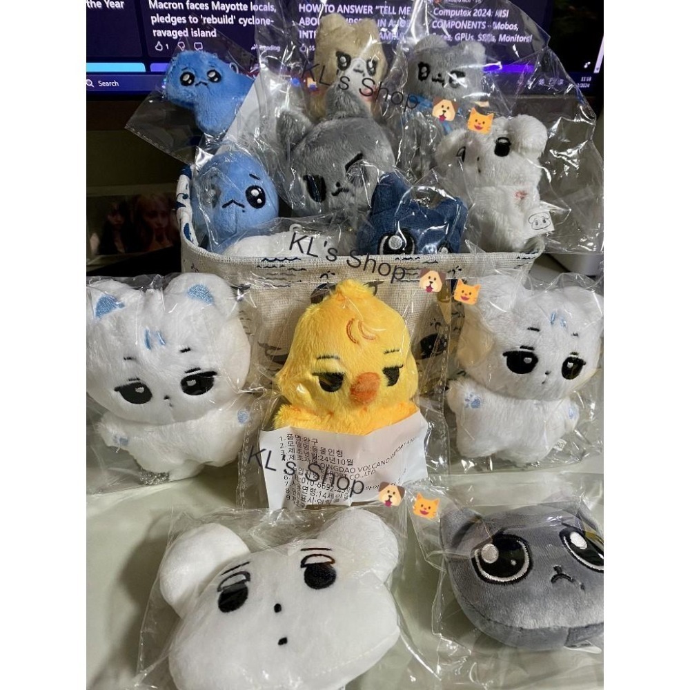 aespa Karina Winter 娃娃  galgyo 咖哩狗 咖喱狗 咖哩貓 趙小嵐 雪人 小球糕 韓站-細節圖7