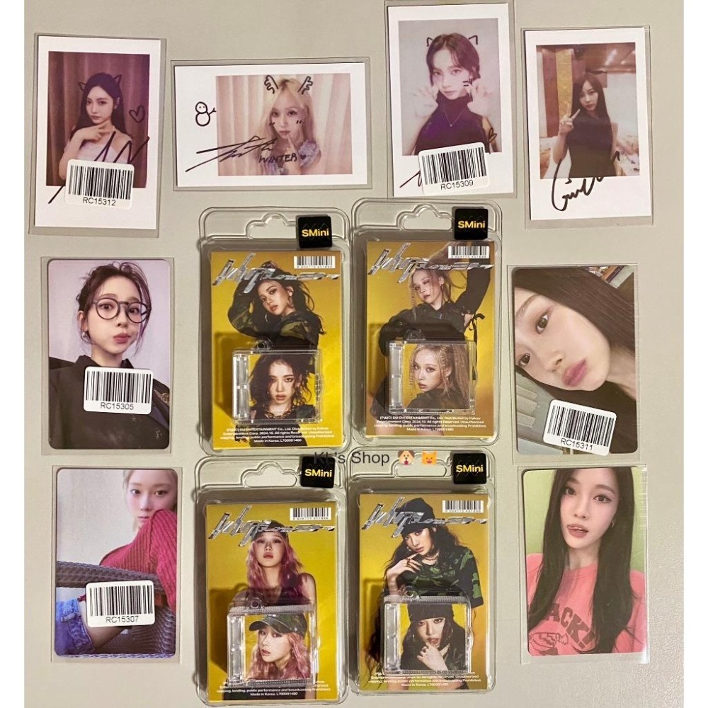 aespa 5th MINI album Whiplash SMINI Ver. KMS 特典小卡拍立得- KL's