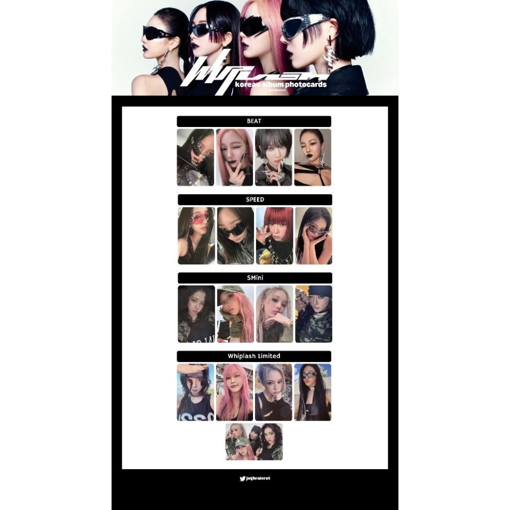 aespa 5th MINI album Whiplash SMINI Ver. KMS 特典 小卡 拍立得-細節圖5