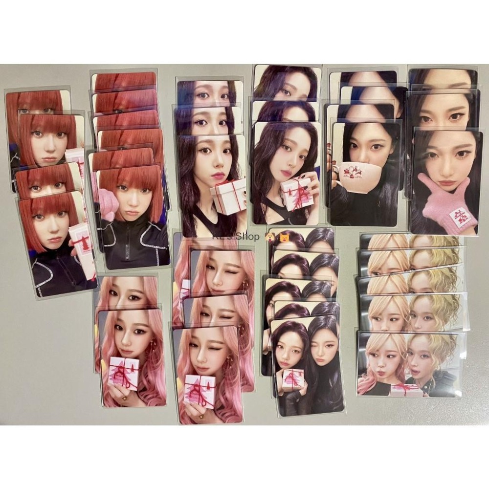 現貨 aespa 2024 PINK CHRISTMAS PHOTO CARD 小卡 雙人卡 聖誕 隨機卡包-細節圖2