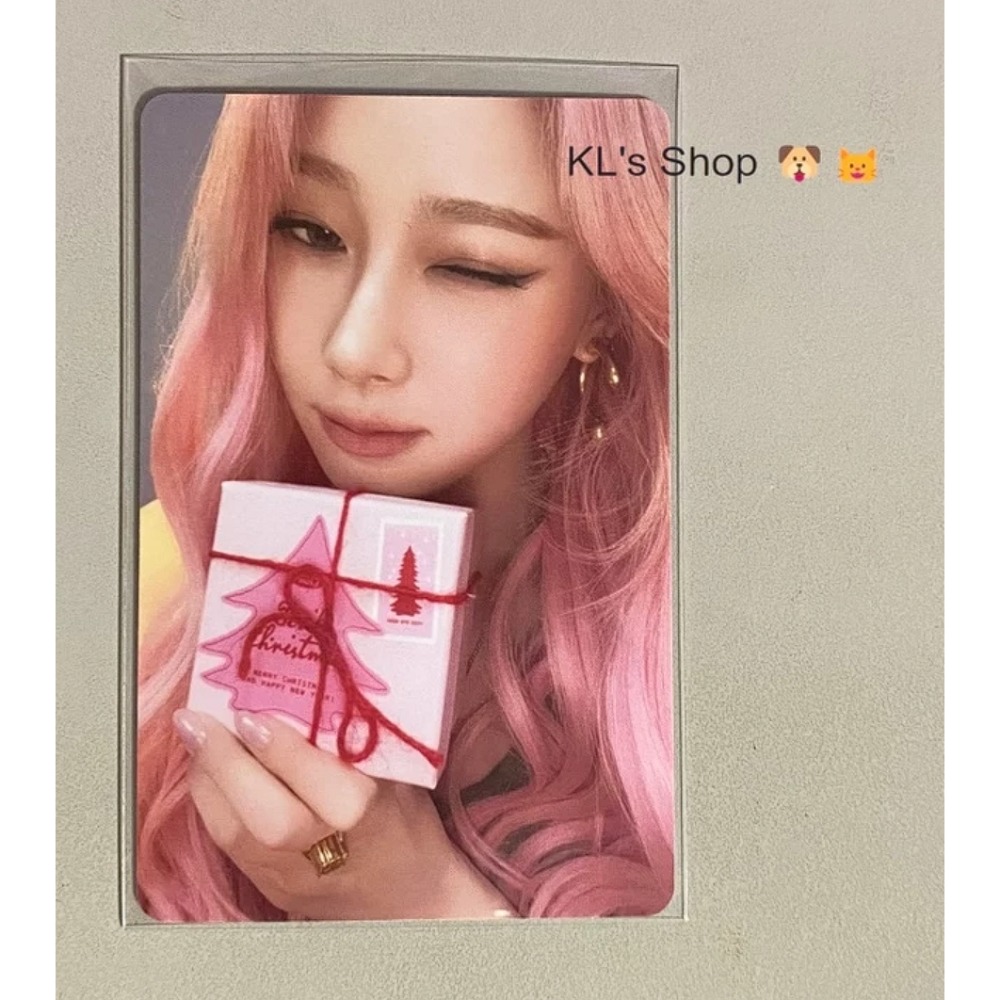 現貨 aespa 2024 PINK CHRISTMAS PHOTO CARD 小卡 雙人卡 聖誕 隨機卡包-規格圖5