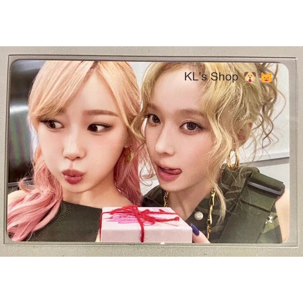 現貨 aespa 2024 PINK CHRISTMAS PHOTO CARD 小卡 雙人卡 聖誕 隨機卡包-規格圖5