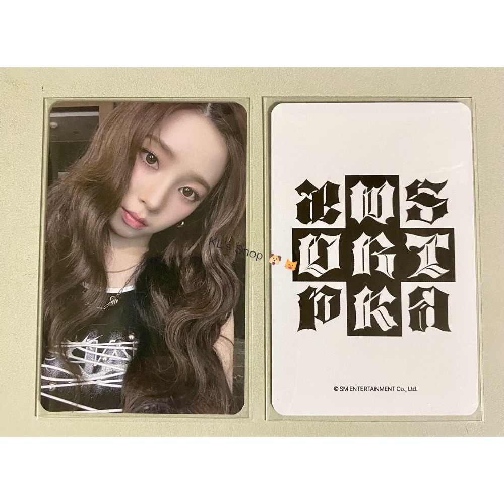 aespa Dirty Work 專輯 單曲 小卡 EL幸運卡 HMV特典 CASE WORKER CODE VER.-規格圖9