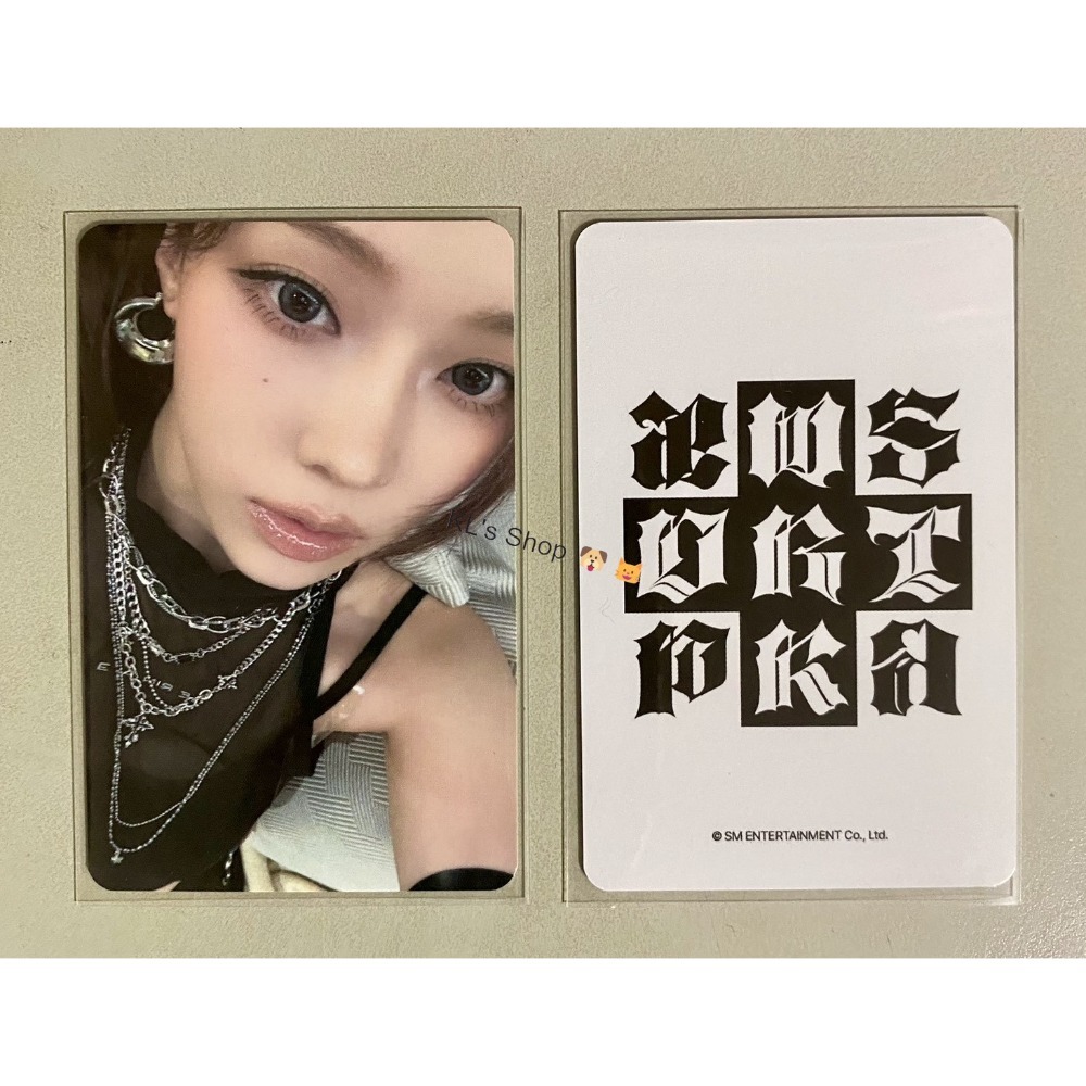 aespa Dirty Work 專輯 單曲 小卡 EL幸運卡 HMV特典 CASE WORKER CODE VER.-規格圖9