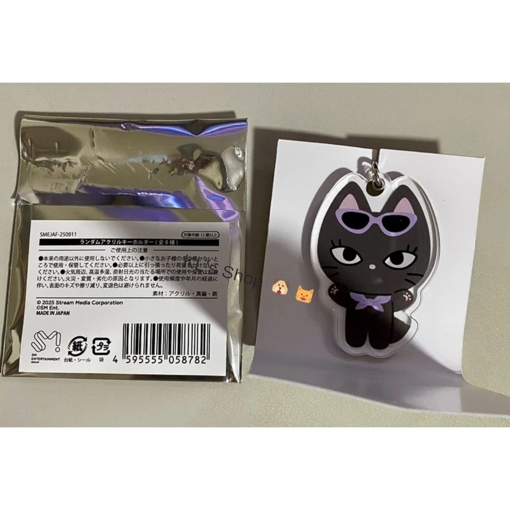 aespa 日本 FM 官方周邊 FANMEETING To MY WORLD 滿額卡 小卡 卡套 化妝包 鑰匙圈 吊飾-規格圖8