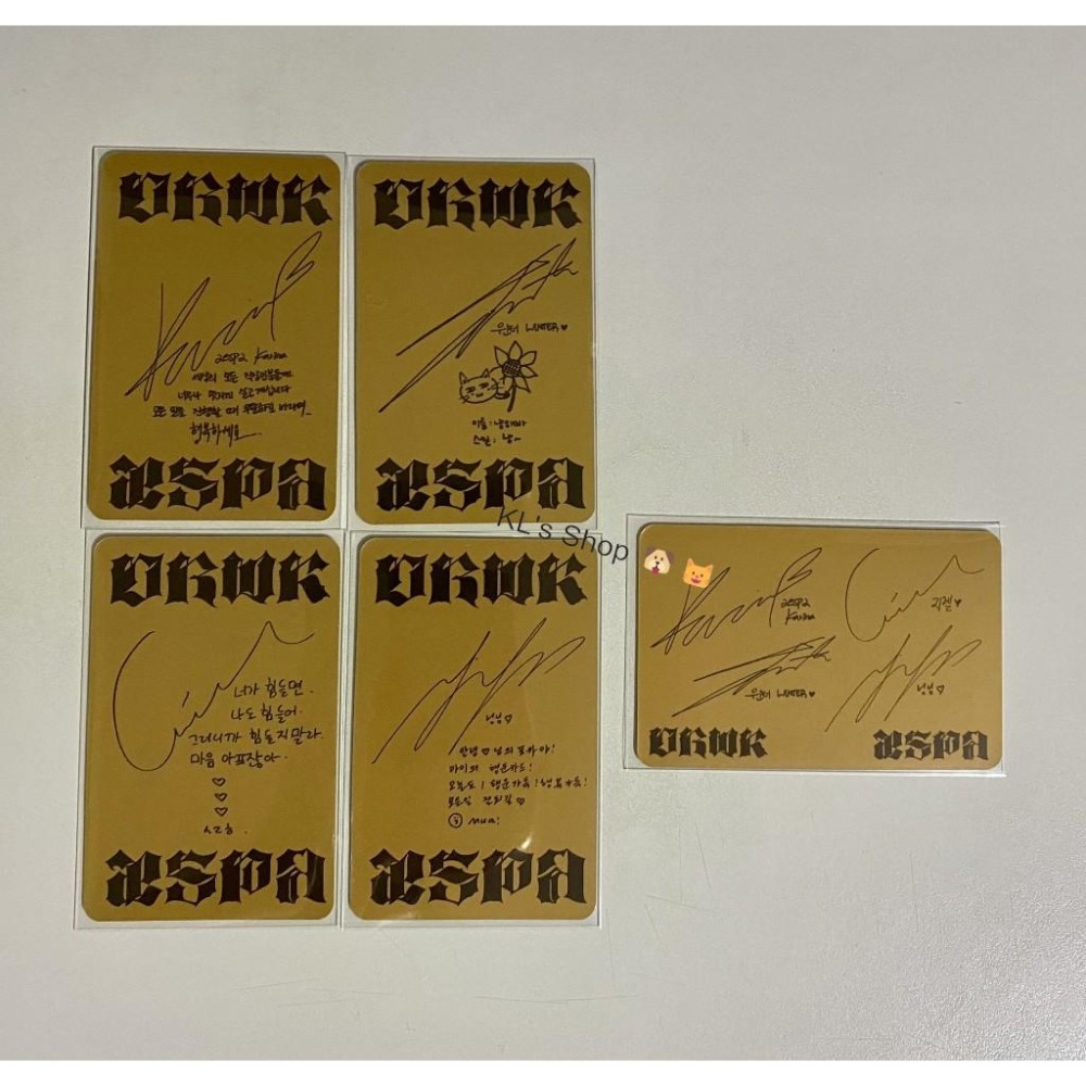 aespa Dirty Work 戒指 專輯 華納特典 日本限定 小卡 單曲 Dirty Crew Ring Ver.-細節圖5