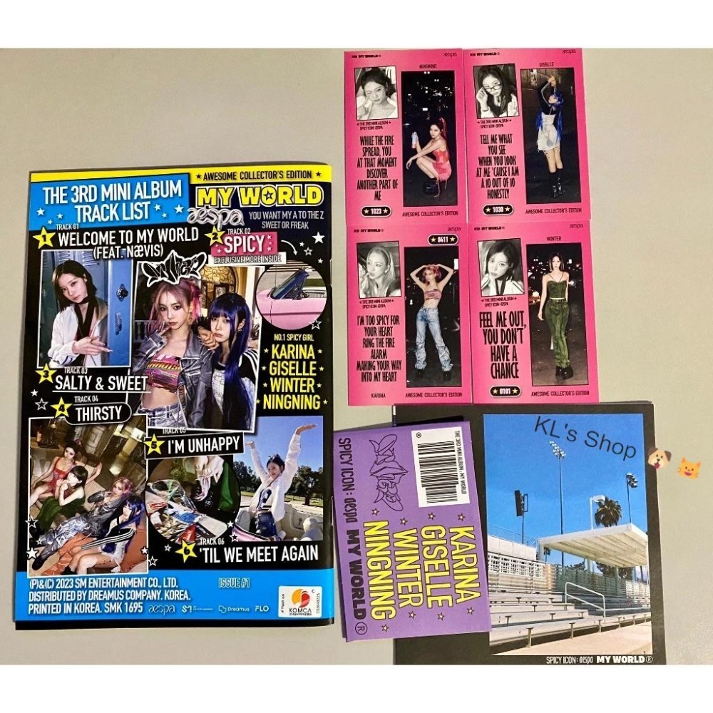aespa 3rd mini album MY WORLD 專輯 Zine Ver. SPICY WTMW 兩版-細節圖5
