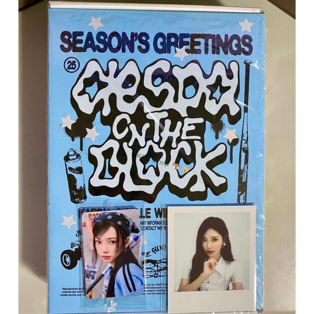 現貨 aespa 年曆 2025 Season＇s Greetings 官方 SM K4 通路 特典 小卡 拍立得-細節圖6