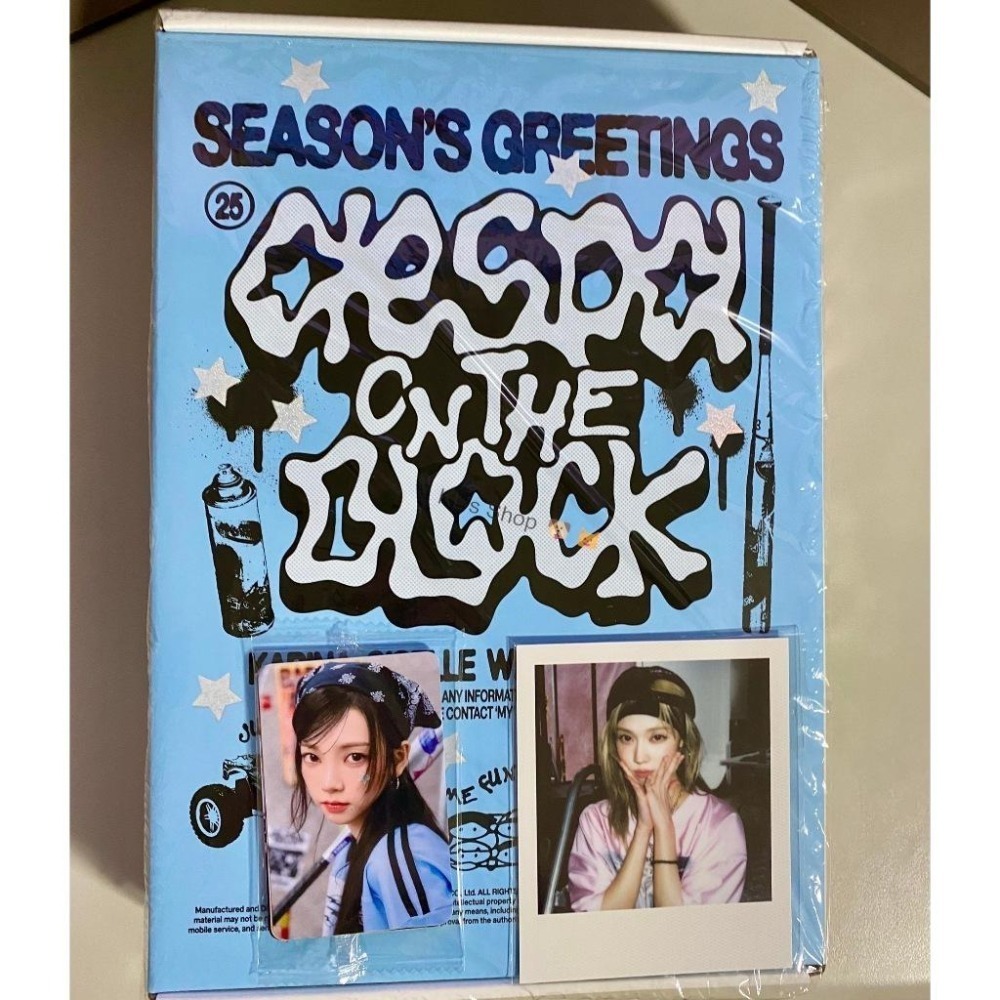 現貨 aespa 年曆 2025 Season＇s Greetings 官方 SM K4 通路 特典 小卡 拍立得-細節圖5