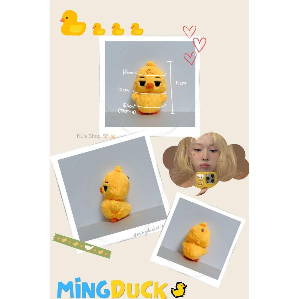 aespa Winter MINGDUCK 旼小鴨 娃娃 稀有款-細節圖5