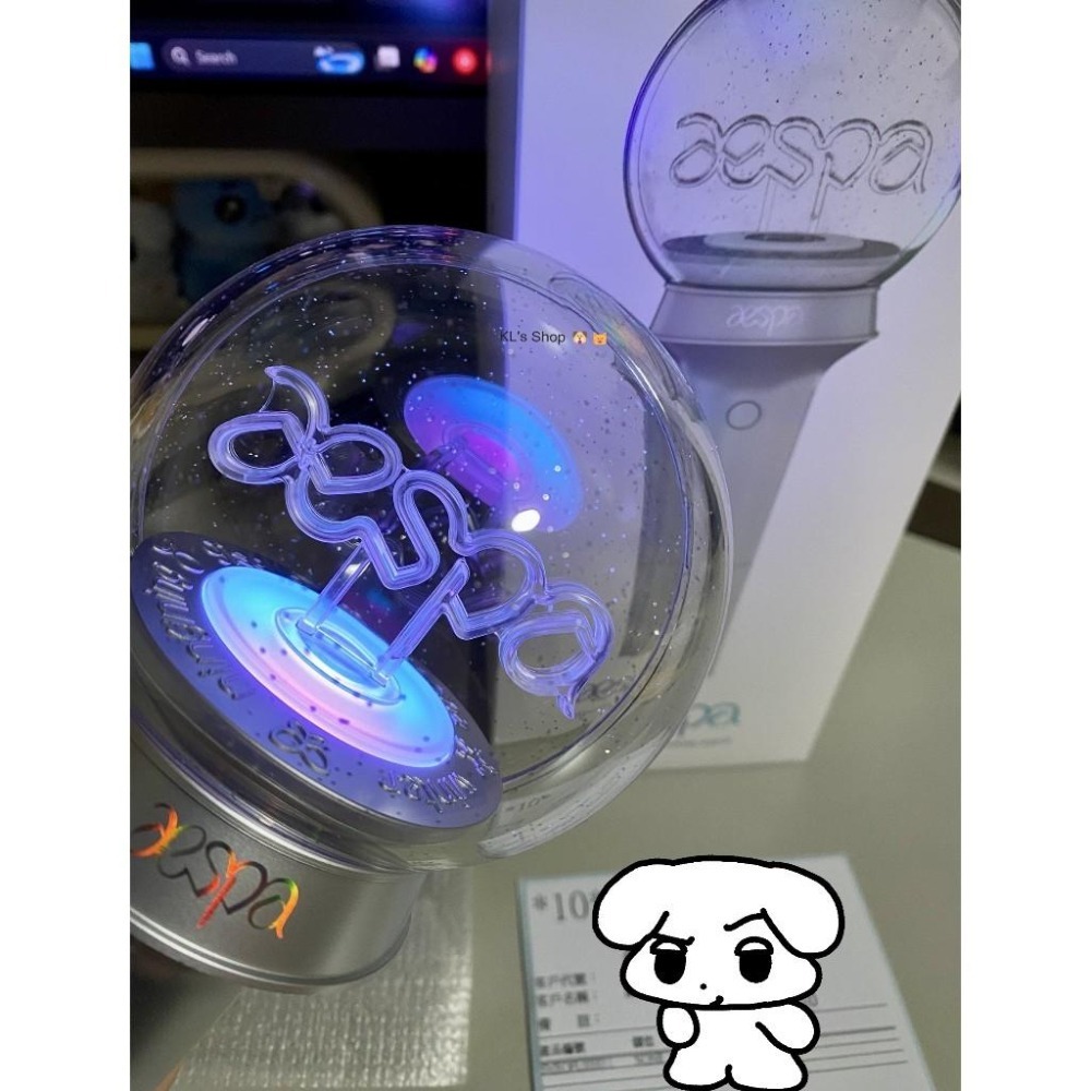aespa 官方 手燈 特典 小卡 Official FanLight-細節圖4