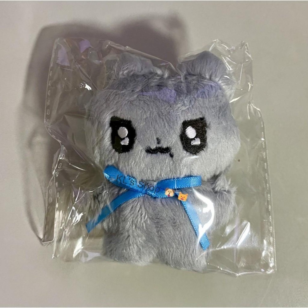 aespa Karina JUST 7cm 小貓 灰貓 起司貓 娃娃 吊飾 玩偶 韓站-細節圖4