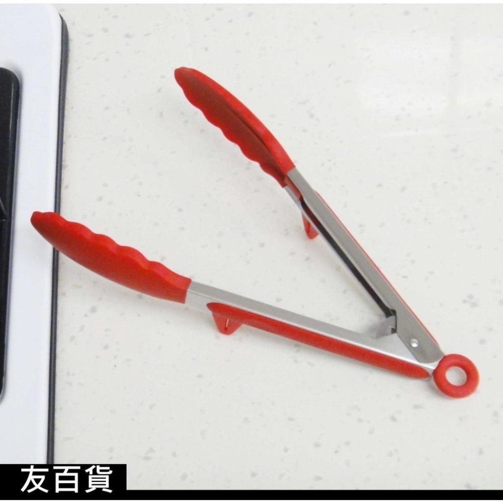 《友百貨》SGS檢驗合格 米諾諾(可立式)矽膠夾 不沾鍋夾 食品夾 沙拉夾 矽膠料理夾 氣炸鍋夾 夾子161435-細節圖5