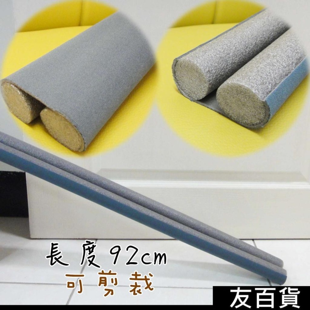 《友百貨》居家門底密封條 泡棉密封條 門縫密封條 隔音條 擋風條 門縫泡棉條 防蟲 防蟑-細節圖2