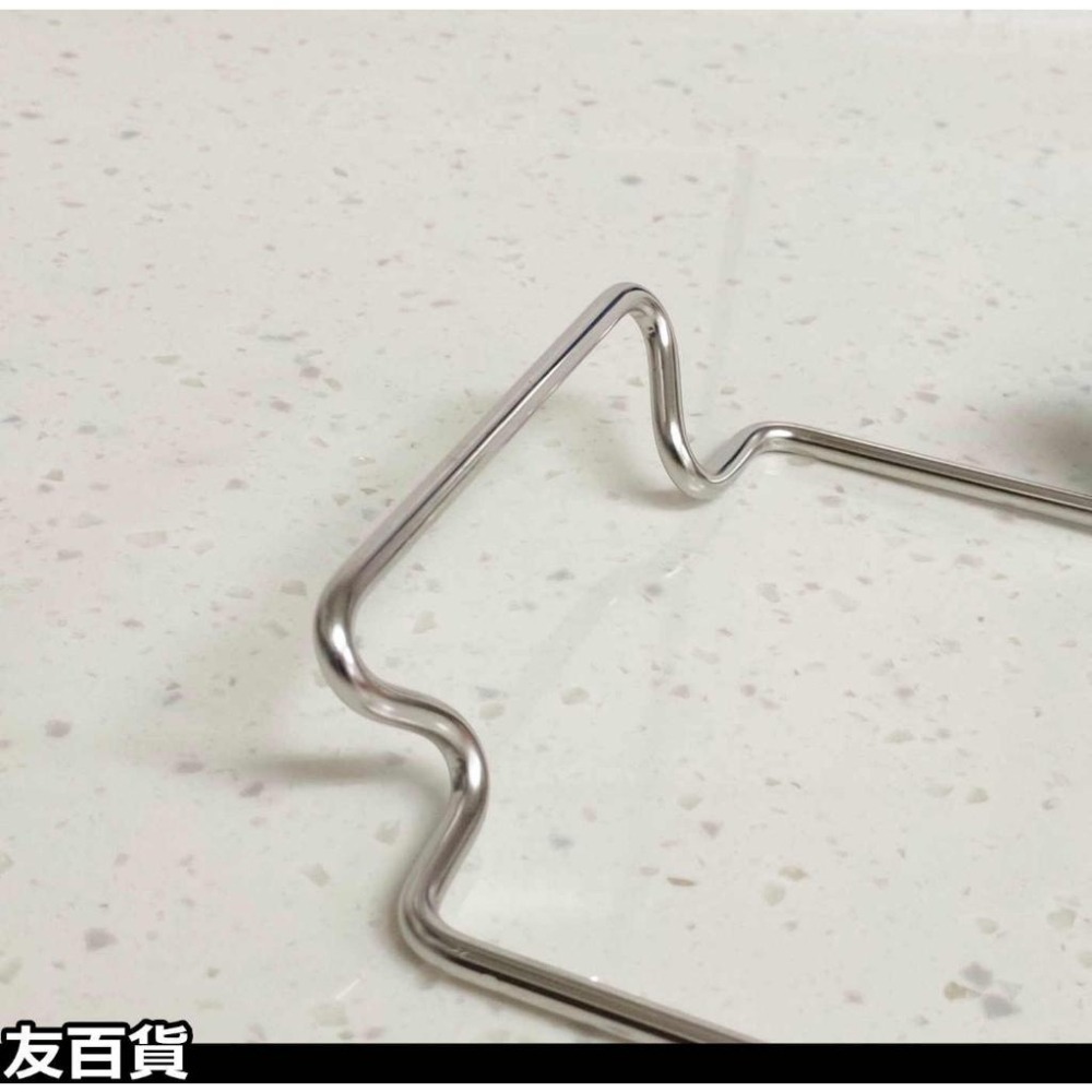 《友百貨》不鏽鋼 流理台垃圾袋掛架 門背式垃圾架不鏽鋼垃圾袋架 廚房抹布架 不鏽鋼毛巾架 門背掛架-細節圖5