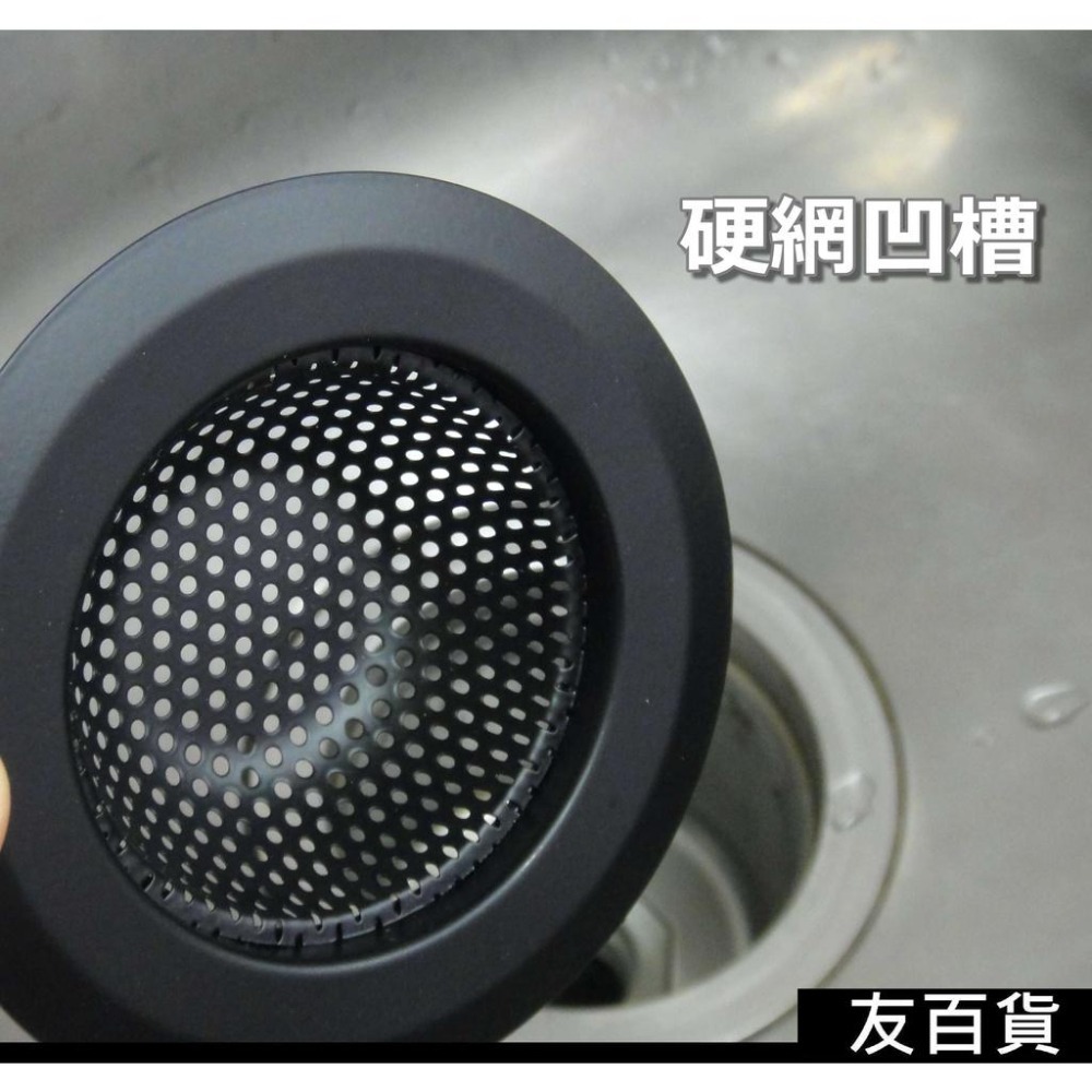 《友百貨》不鏽鋼水槽濾網 水槽濾水網 (硬網凹槽) 水槽過濾網 排水口濾網 排水孔濾網 流理台濾物器 濾水網 面盆濾網-細節圖4