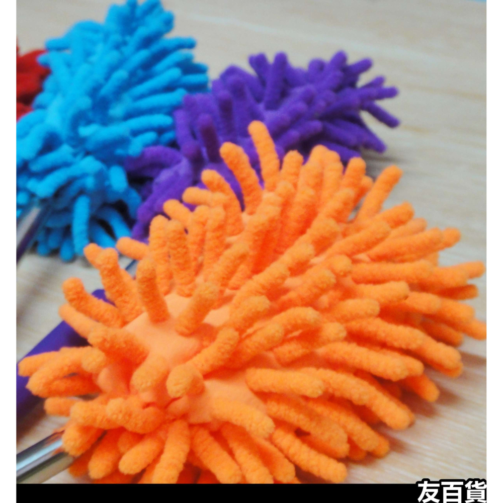 《友百貨》居家清潔好幫手 伸縮除塵小撢子 超細纖維除塵撢 除塵撢子 清潔用品 伸縮撢子 車用清潔 顏色隨機出貨-細節圖4