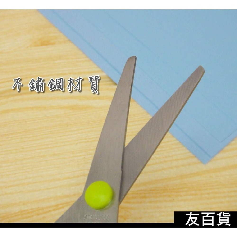 不鏽鋼文具剪刀 學生剪刀 文書剪刀 美勞剪刀 小剪刀 事務剪刀 辦公室物品《友百貨》-細節圖3